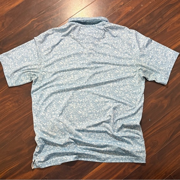 Walter Hagen Men’s Golf Polo Shirt Blue Floral Print Size‎ M Performance - Picture 4 of 5